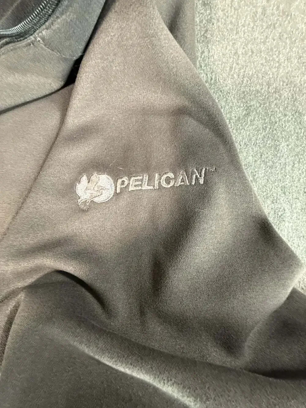 Tiger Woods Collection Nike Fit Dry 1/4 Zip Pullover Gray Pelican Men's XL